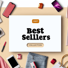 Best Sellers collection flatlay showing fashion and gadgets including phone, denim, accessories - best selling fashion and gadgets