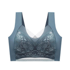 Lace Summer Seamless Ice Silk Bra for Women