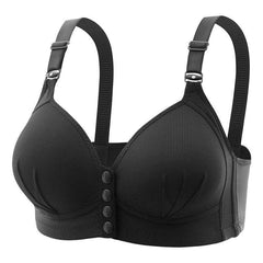 Stylish Plus Size Nursing Bra with Front Closure and Push-Up Support