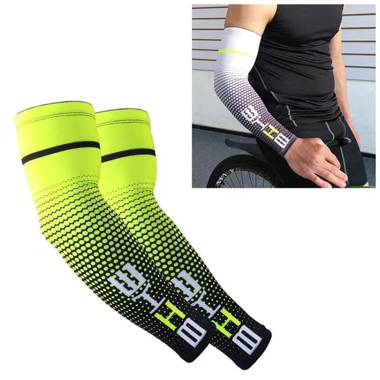 1 Pair Cool Men Cycling Running Bicycle UV Sun Protection Cuff Cover Protective Arm Sleeve Bike Sport Arm Warmers Sleeves, L, M, XXL, XL