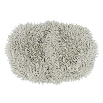 10-Inch Flat Mop Replacement Pads for Swiffer Sweeper Chenille Gray reusable chenille mop pad for damp or dry cleaning, fits 10-inch flat mop heads