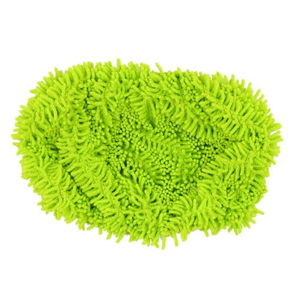 10-Inch Flat Mop Replacement Pads for Swiffer Sweeper Chenille Gray bright green chenille reusable pad for 10-inch flat mop, absorbs dust and hair
