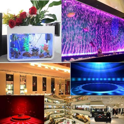 10-LED Underwater Light With Remote Control For Parties illuminating aquarium centerpiece and pool corner with colorful waterproof LED effects