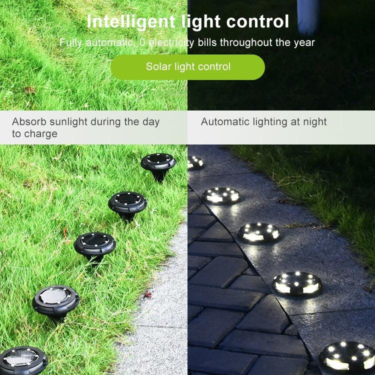 10-Piece Solar-Powered Waterproof LED Buried Garden Lights - Syndmart