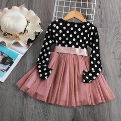 Charming Polka Dot Dress for Little Princesses