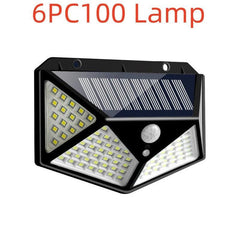 100LED Solar-Powered Outdoor Wall Light - Syndmart