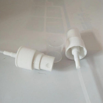 100ml PET Clear Spray Bottle For Disinfectants Daily Household Use shown with white spray nozzles and dip tubes on a clean surface