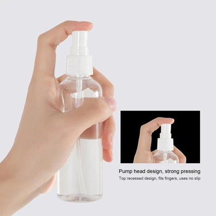 100ml PET Clear Spray Bottle For Disinfectants Daily Household Use - Clear PET 100ml spray bottle with pump for alcohol disinfectant and daily cleaning