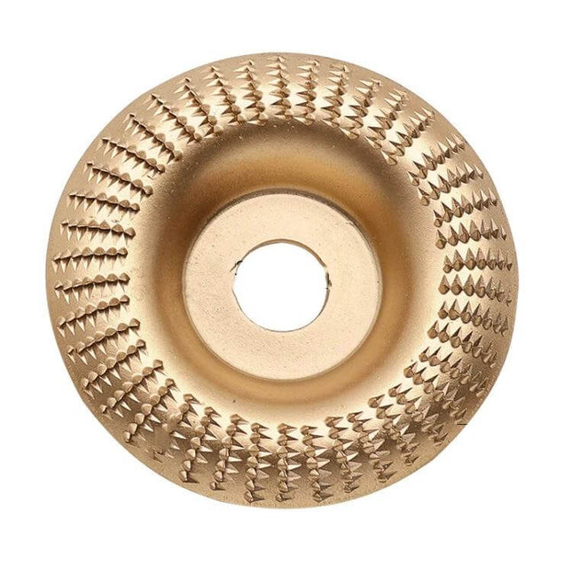100mm Woodworking Sanding Plate For Angle Grinder Beveled Edge - 100mm high-carbon steel sanding plate with 22mm bore for woodworking finish and shaping