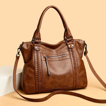 Women's Vintage Genuine Leather Crossbody Shoulder Bag