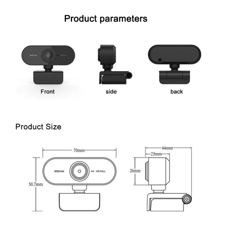 1080P HD USB Webcam with Built-in Microphone - Syndmart