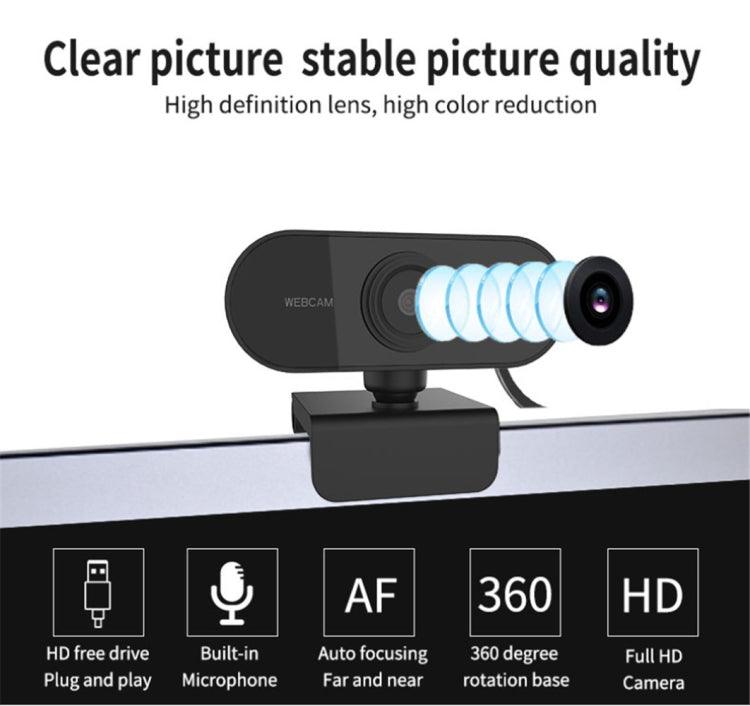 1080P HD USB Webcam with Built-in Microphone - Syndmart