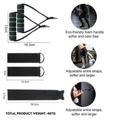 Elastic Resistance Bands Fitness Training Kit