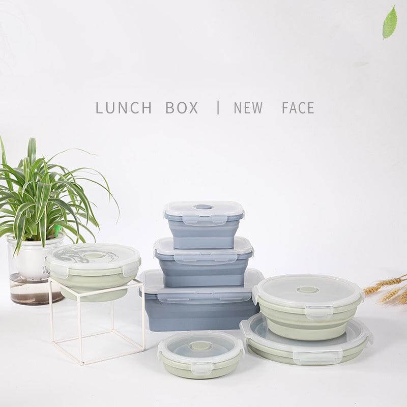 Eco-Friendly Silicone Round Lunch Container