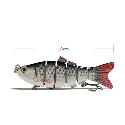 10cm Multi-Sectional Bionic Bait Hook For Long-Distance Casting lifelike 10cm segmented fishing lure for coastal bass and trout