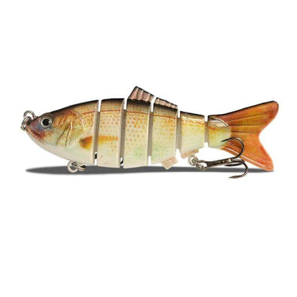 10cm Multi-Sectional Bionic Bait Hook For Long-Distance Casting realistic multi-joint swimbait with 3D eyes for coastal long-distance casting