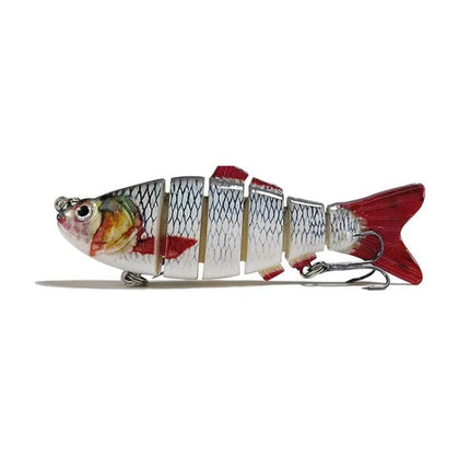 10cm Multi-Sectional Bionic Bait Hook For Long-Distance Casting realistic multi-joint coastal fishing lure with 3D eyes for bass, trout, catfish
