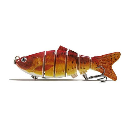 10cm Multi-Sectional Bionic Bait Hook For Long-Distance Casting lifelike segmented fish lure with 3D eyes for coastal bass catfish fishing