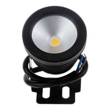 10W Underwater Spotlight For Pools And Fish Tanks – aluminum-housed submerged LED spotlight in warm white for aquariums and pool accent lighting