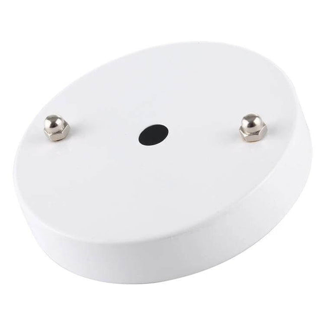 10cm Ceiling Base Plate Round Chandelier Accessories Lamp Holder white iron ceiling canopy with central 10mm hole and two fixing screws
