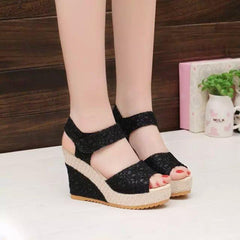 Stylish High Heel Fish Mouth Sandals