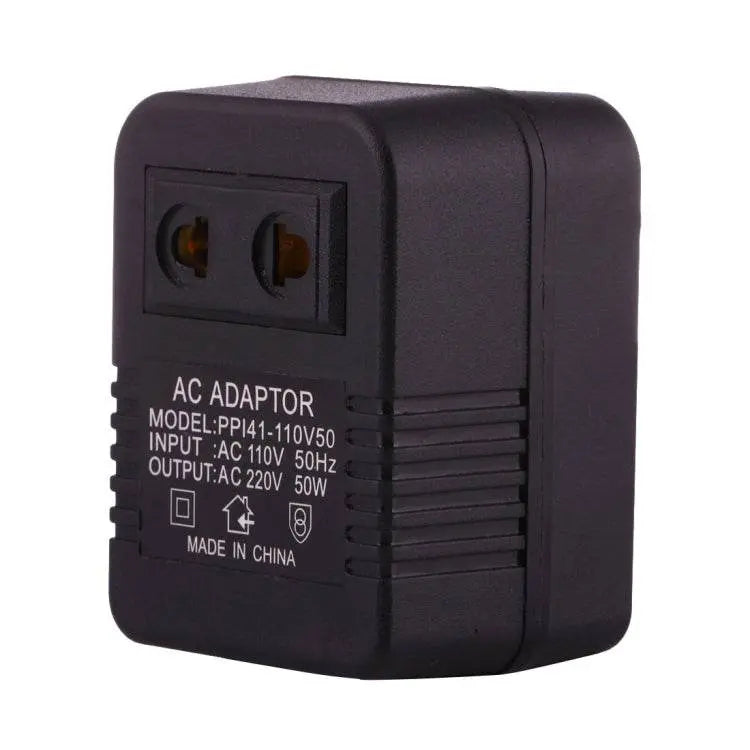 110V to 220V 50W AC Power Socket Adapter EU US Plug