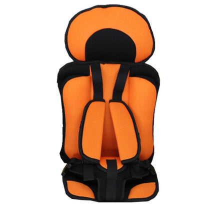 Portable Infant Safety Seat for Babies and Toddlers in Cars - orange detachable seat back for toddlers 9 months to 6 years, compact travel car seat