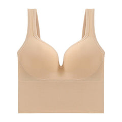 Comfortable Dual-Shoulder Sports Bra with Beauty Back Design