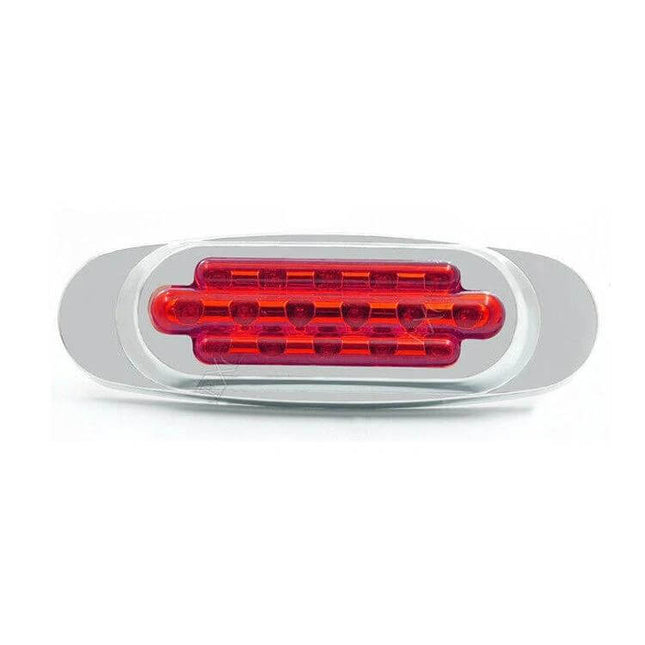 12-24V LED Truck Side Tail Light For Daily Vehicle Use - compact red ABS LED side tail light with screws, 16.4x5.5x2.2 cm, corrosion-resistant