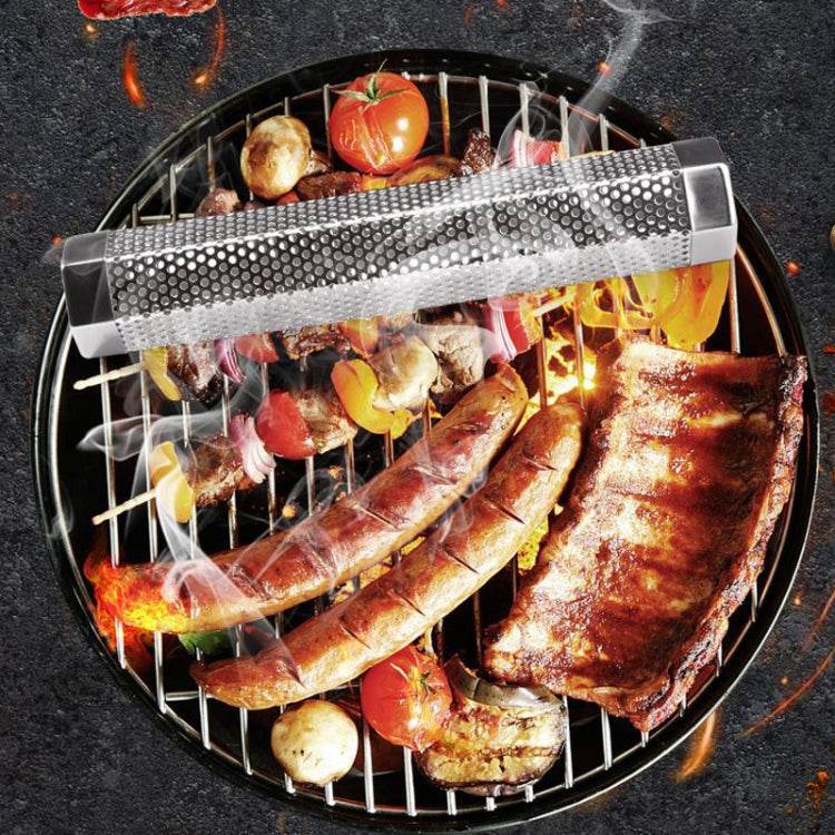 12 Inch Stainless Steel 304 Smoked Tube BBQ Box for Cold Smoking 