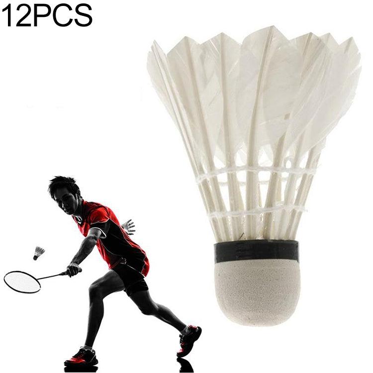 12-Piece REGAIL Duck Feather Badminton Training Set - Syndmart