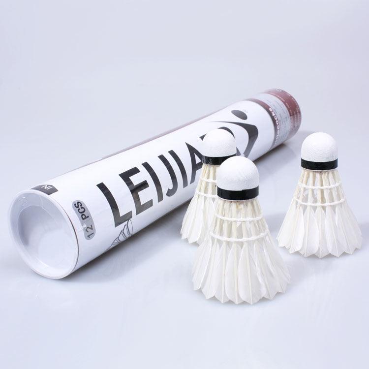 12-Piece REGAIL Duck Feather Badminton Training Set - Syndmart