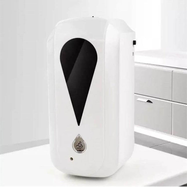 1200ml Wall-Mounted Touchless Sensor Dispenser For Hand Sanitizer white ABS dispenser mounted in restroom