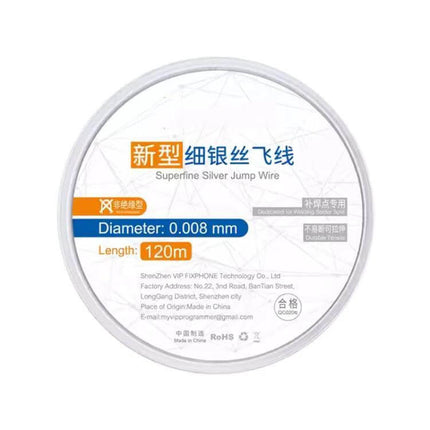 120m Bare Copper Soldering Wire for BGA and PCB Repair - 120m roll superfine jump wire for smartphone motherboard and GPU PCB repairs