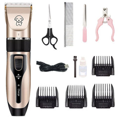 Professional Pet Grooming Clipper for Dogs and Cats - Rechargeable Hair Shaver with Ceramic Blade