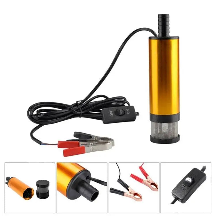 12V Car Electric Submersible Pump For Diesel Fuel Water Oil Transfer