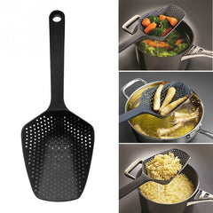 Large Nylon Strainer Scoop - Versatile Kitchen Colander & Soup Spoon for Easy Food Drainage