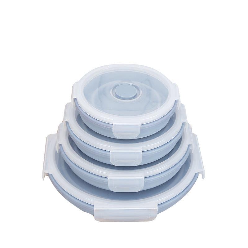 Eco-Friendly Silicone Round Lunch Container