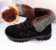 Stylish Warm Velvet Snow Boots for Women - Winter Hiking and Travel Footwear