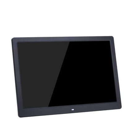 Digital Photo Frame 15-Inch Wall-Mountable For Home Display showing black 15-inch LED screen with slim bezel for wall or tabletop use