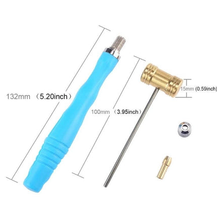 15mm Mini Round Head Copper Hammer for Light Woodworking and Crafting - compact copper head with ABS handle, 15mm diameter, ideal for models and jewelry