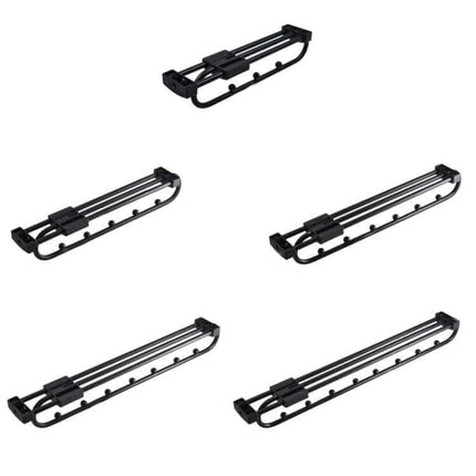 Wardrobe Push-Pull Hanging Rod 16 Inch For Closets retractable aluminum hanging rod with push-pull action for organizing shirts and coats