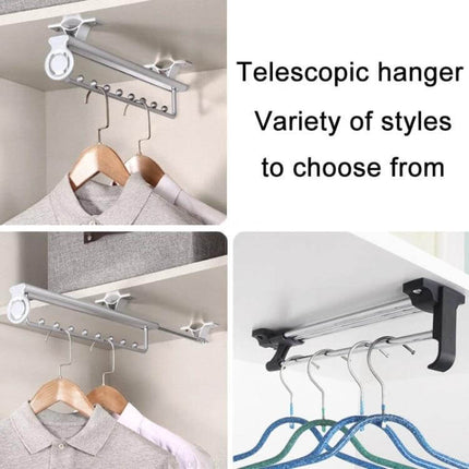 Wardrobe Push-Pull Hanging Rod 16 Inch For Closets retractable telescopic hanger for shirts coats in built-in and reach-in wardrobes
