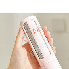 Portable 2-in-1 Self-Cleaning Pet Hair Remover Brush for Effortless Fur and Dust Elimination