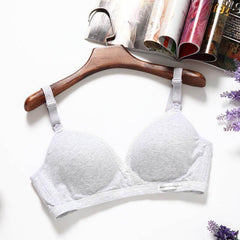 Comfortable Cross-Design Nursing Bra with Wire-Free Double Buckle