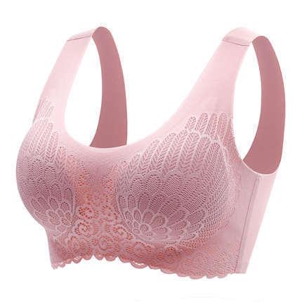 Elegance Seamless Sports Bra for Women with Natural Thai Latex Pink