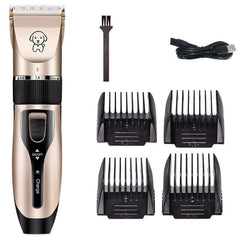 Professional Pet Grooming Clipper for Dogs and Cats - Rechargeable Hair Shaver with Ceramic Blade