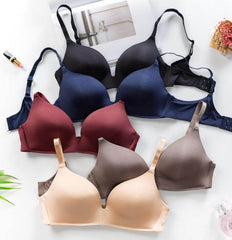 "Variety of Nylon Push-Up Seamless Bras for Women in different colors offering unmatched comfort and support"