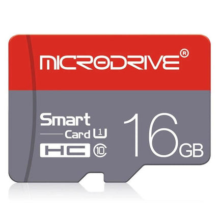 16GB Micro SD Card Class 10 For Cameras And Smartphones - red gray MicroDrive 16GB microSD for Full HD, cameras, smartphones, dash cams
