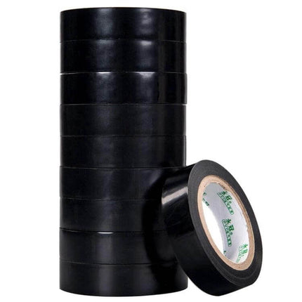 16mm PVC Electrical Insulating Tape For Wires And Appliances - black PVC insulation tape roll 16mm x 10m for wiring, appliances and automotive harness protection